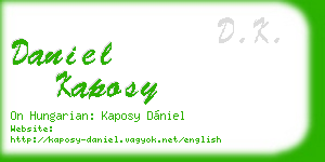 daniel kaposy business card
